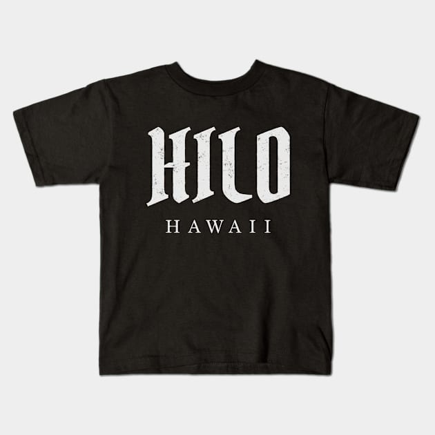 Hilo, Hawaii Kids T-Shirt by pxdg